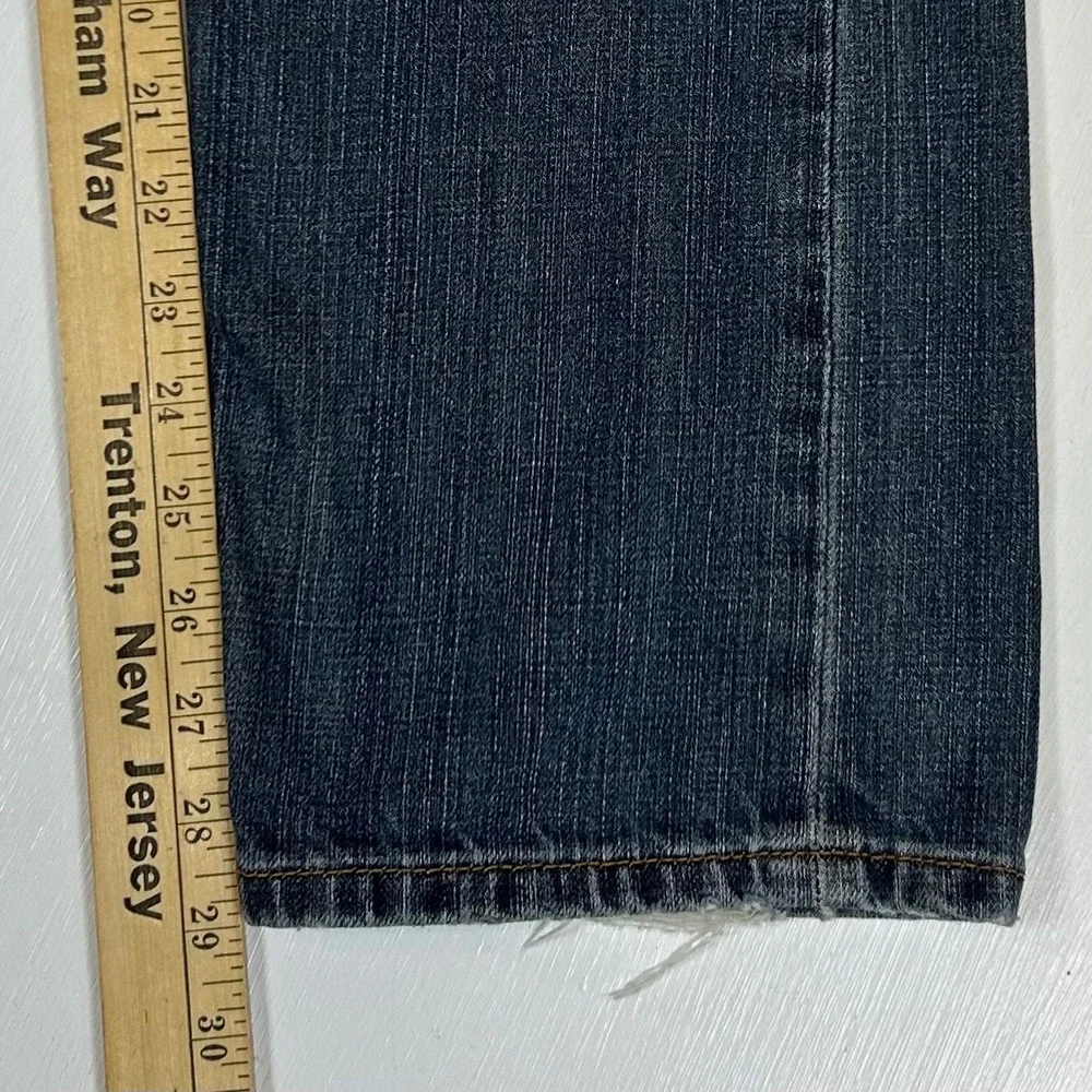 Levis 505 Regular Fit Straight Leg Jeans Blue Denim W34 L29 Mens